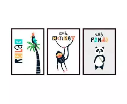 Набор постеров Детский №68 (оранжевый, 50)