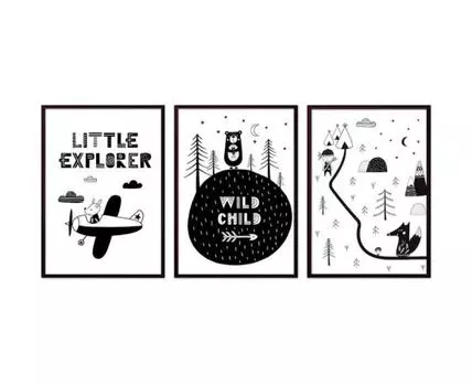 Набор постеров Детский №84 (Белый, 30)