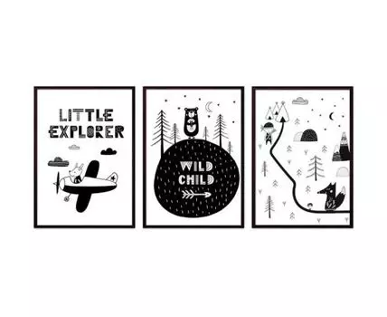 Набор постеров Детский №84 (Белый, 50)