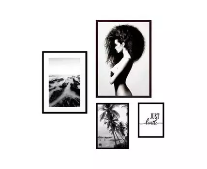 Набор постеров Fashion №101 (Белый)