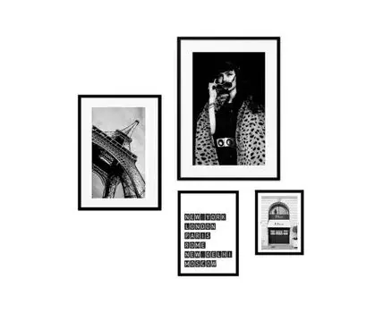 Набор постеров Fashion №102 (Белый)