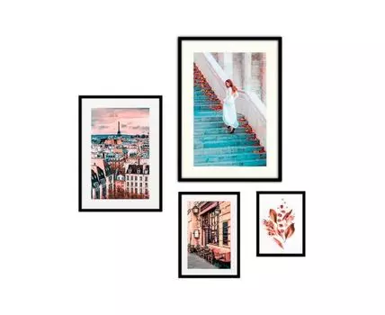 Набор постеров Fashion №104 (Розовый)