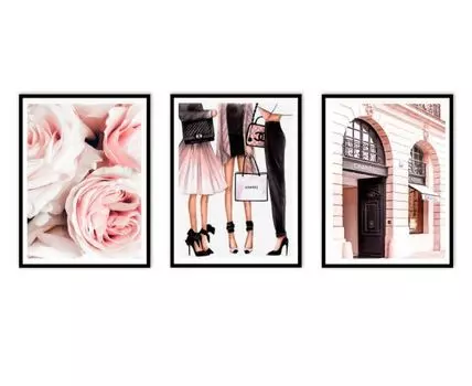 Набор постеров Fashion №116 (Коричневый, 30)