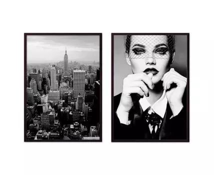 Набор постеров Fashion №16 (Белый, 30)