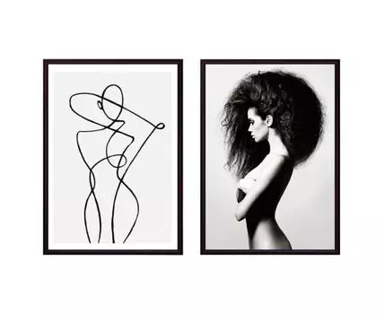 Набор постеров Fashion №25 (Белый, 50)