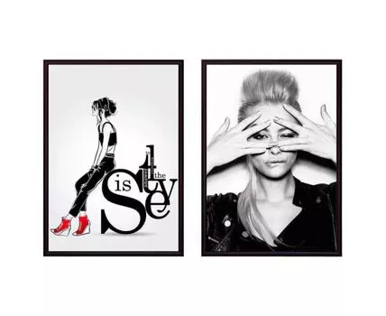 Набор постеров Fashion №3 (Белый, 50)