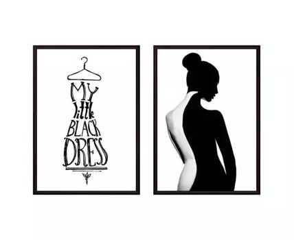 Набор постеров Fashion №43 (Белый, 50)