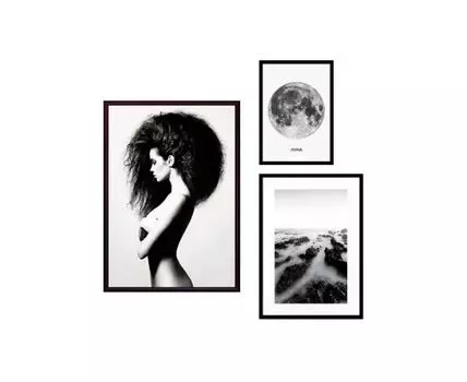 Набор постеров Fashion №48 (Белый)