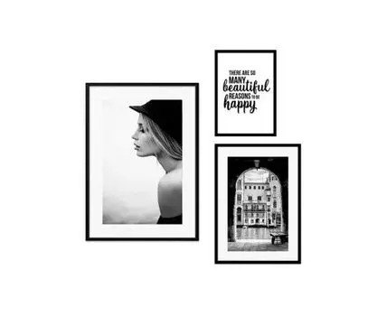 Набор постеров Fashion №51 (Белый)