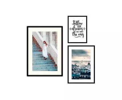 Набор постеров Fashion №57 (Голубой)