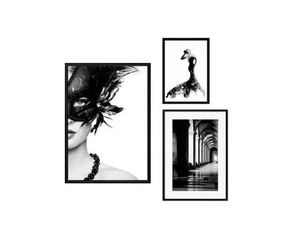 Набор постеров Fashion №66 (Белый)