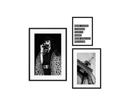 Набор постеров Fashion №70 (Белый)