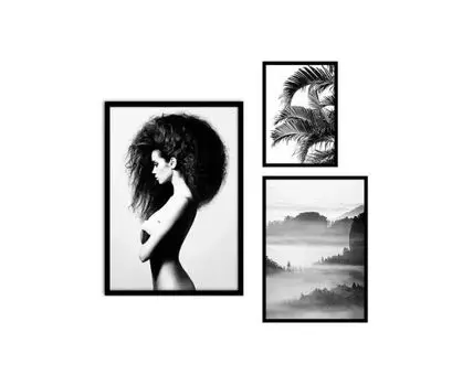 Набор постеров Fashion №72 (Белый)