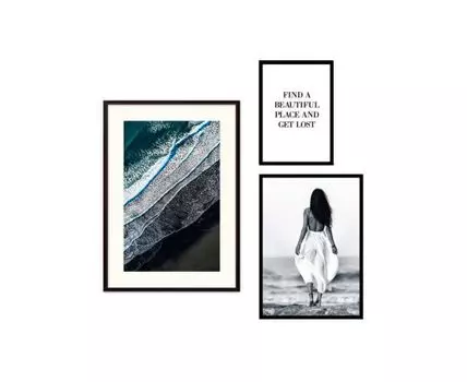 Набор постеров Fashion №75 (Голубой)