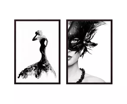 Набор постеров Fashion №7 (Белый, 50)