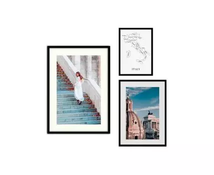 Набор постеров Fashion №84 (Голубой)