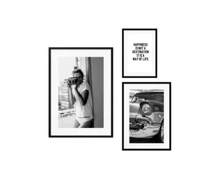 Набор постеров Fashion №86 (Белый)