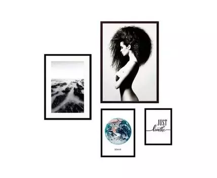 Набор постеров Fashion №89 (Белый)