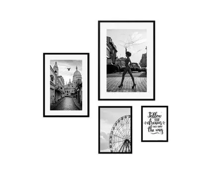 Набор постеров Fashion №92 (Белый)