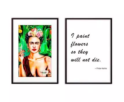 Набор постеров Фрида Кало №1 (Зеленый)