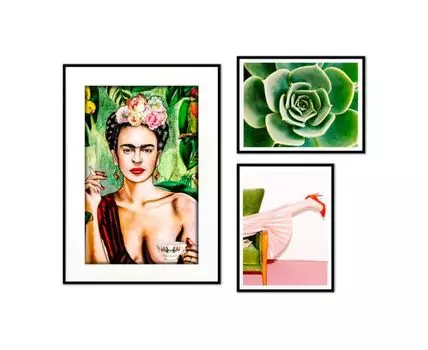 Набор постеров Фрида Кало №2 (Зеленый)