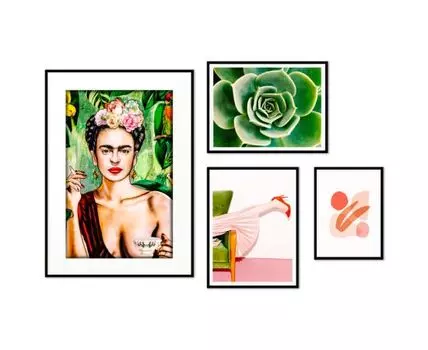 Набор постеров Фрида Кало №3 (Зеленый)