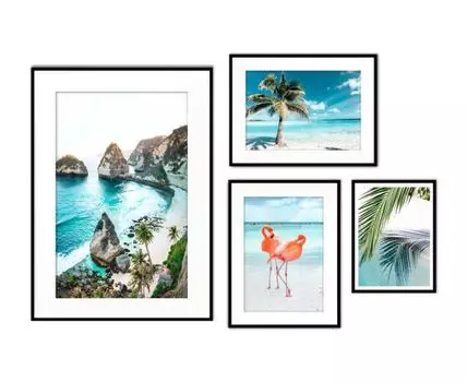 Набор постеров Море №11 (Голубой)