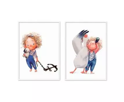 Набор постеров Морячок №11