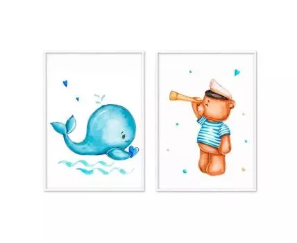 Набор постеров Морской №3