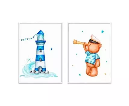 Набор постеров Морской №4