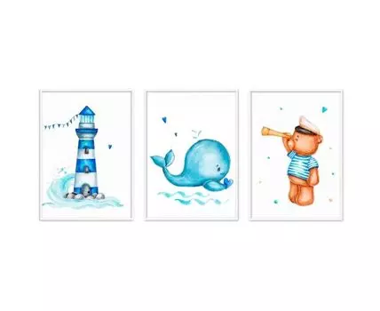 Набор постеров Морской №8