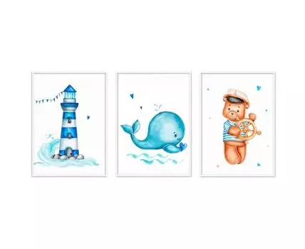 Набор постеров Морской №9