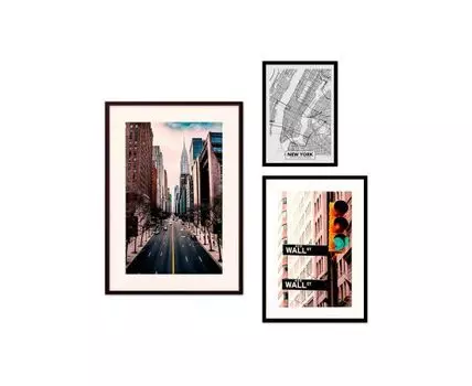 Набор постеров Нью-Йорк №16 (Зеленый)