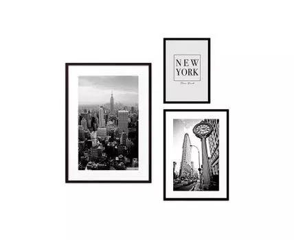 Набор постеров Нью-Йорк №26 (Белый)