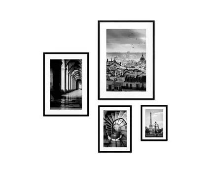 Набор постеров Париж №112 (Белый)