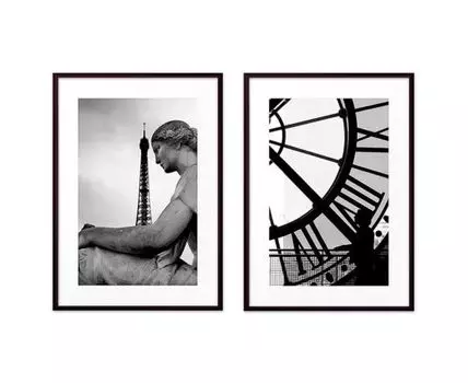 Набор постеров Париж №15 (Белый)