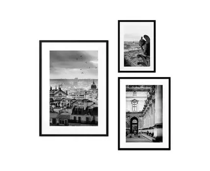 Набор постеров Париж №22 (Белый)