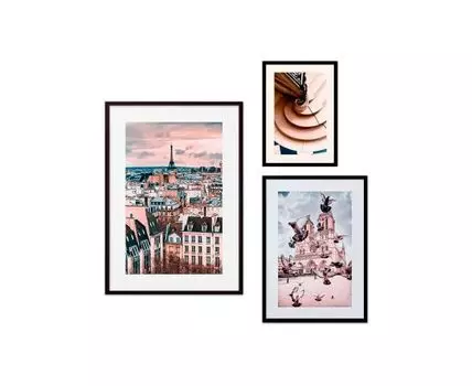 Набор постеров Париж №26 (Красный)