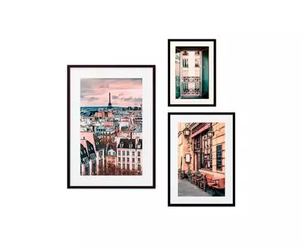 Набор постеров Париж №35 (Красный)