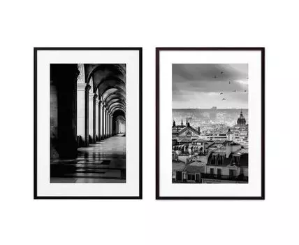 Набор постеров Париж №3 (Белый)