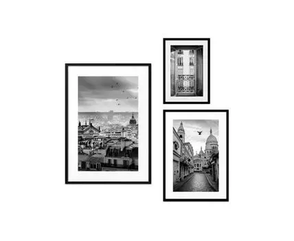 Набор постеров Париж №68 (Белый)