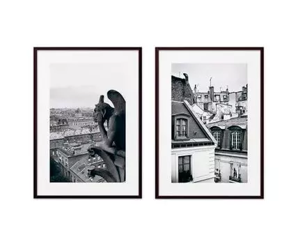 Набор постеров Париж №7 (Белый)