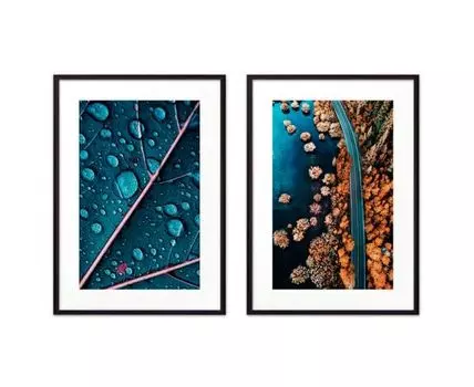 Набор постеров Природа №101 (Голубой)