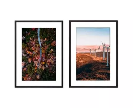 Набор постеров Природа №10 (Коричневый)