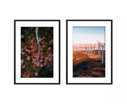 Набор постеров Природа №10 (Коричневый)