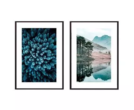 Набор постеров Природа №111 (Голубой)