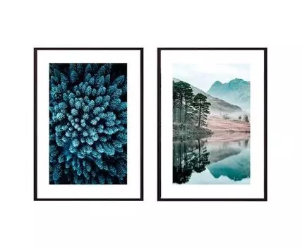 Набор постеров Природа №111 (Голубой)