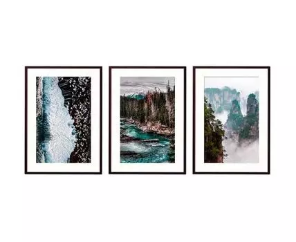 Набор постеров Природа №130 (Голубой)