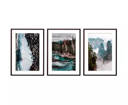 Набор постеров Природа №130 (Голубой)