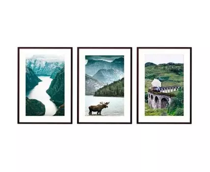 Набор постеров Природа №134 (Белый)